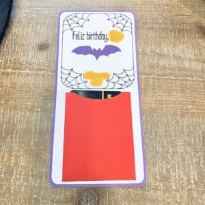 Birthday card gift card holder