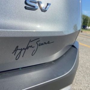 Ayrton Senna car decal