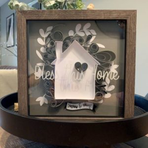 Bless this home shadow box