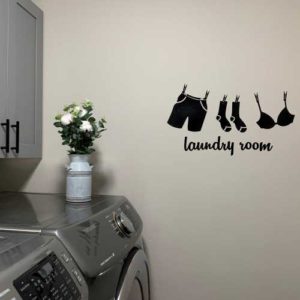 Laundry room vinyl decal decor