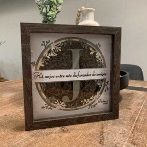 Letter J shadow box