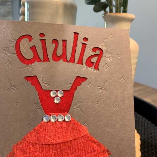 Sweet 16 dress birthday card - Image 3