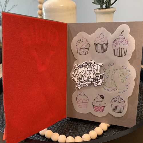 Sweet 16 dress birthday card - Image 6